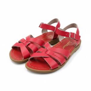 Salt Water Sandals by Hoy Shoes Toddler Girls Red Leather Sandals Size 2